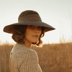 Freya Hibiscus Visor in Wine- NWT, Never Worn, One Size